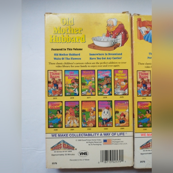 Vintage Cartoon VHS Tapes - Picture 3 of 10